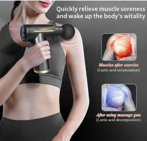 Professional Deep Tissue Massage Gun High Torque Muscle Relaxer Portable Ergonomic Design Ultra Compact Fashionable Perfect for Back Neck Day Gift Relieves Body Fatigue Improves Skin Smoothness